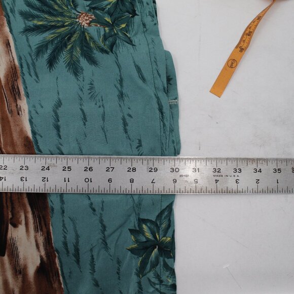 Tori Richard Hawaiian Shirt Mens XL Classic Car Palm Trees Tropical Rayon camp - Picture 9 of 11